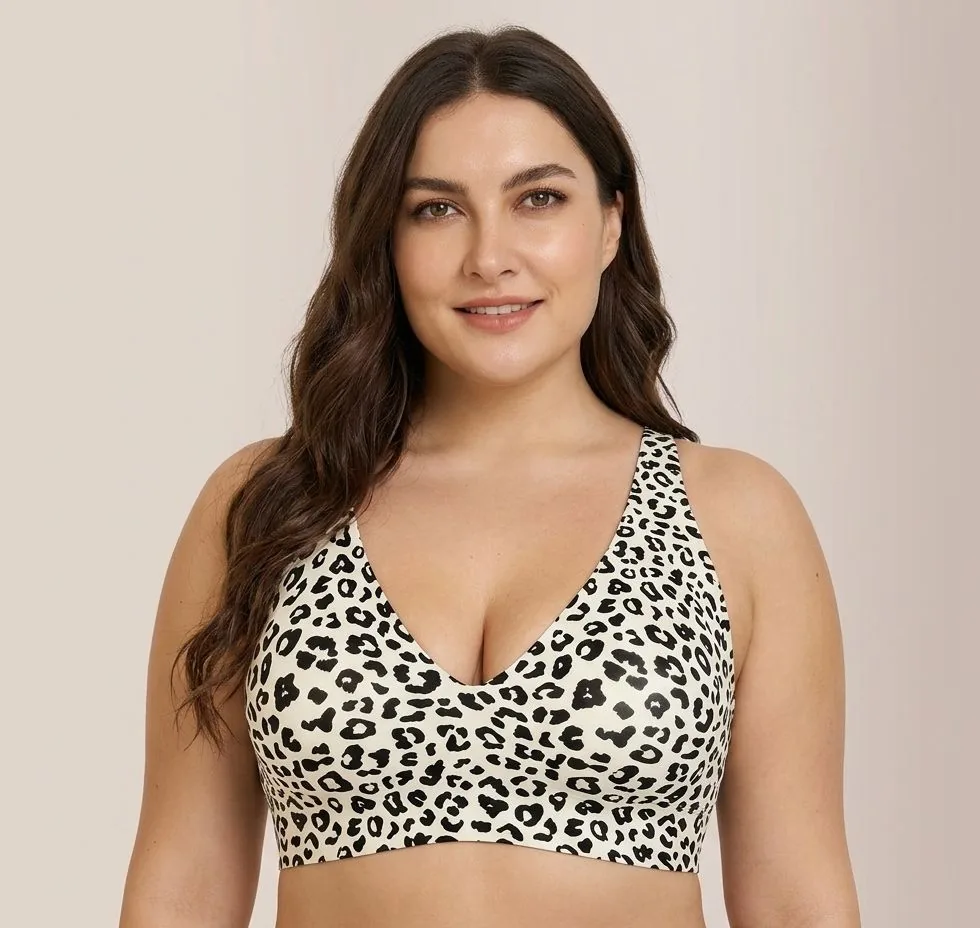 Jelly Flex Leopardato bianco, indossato