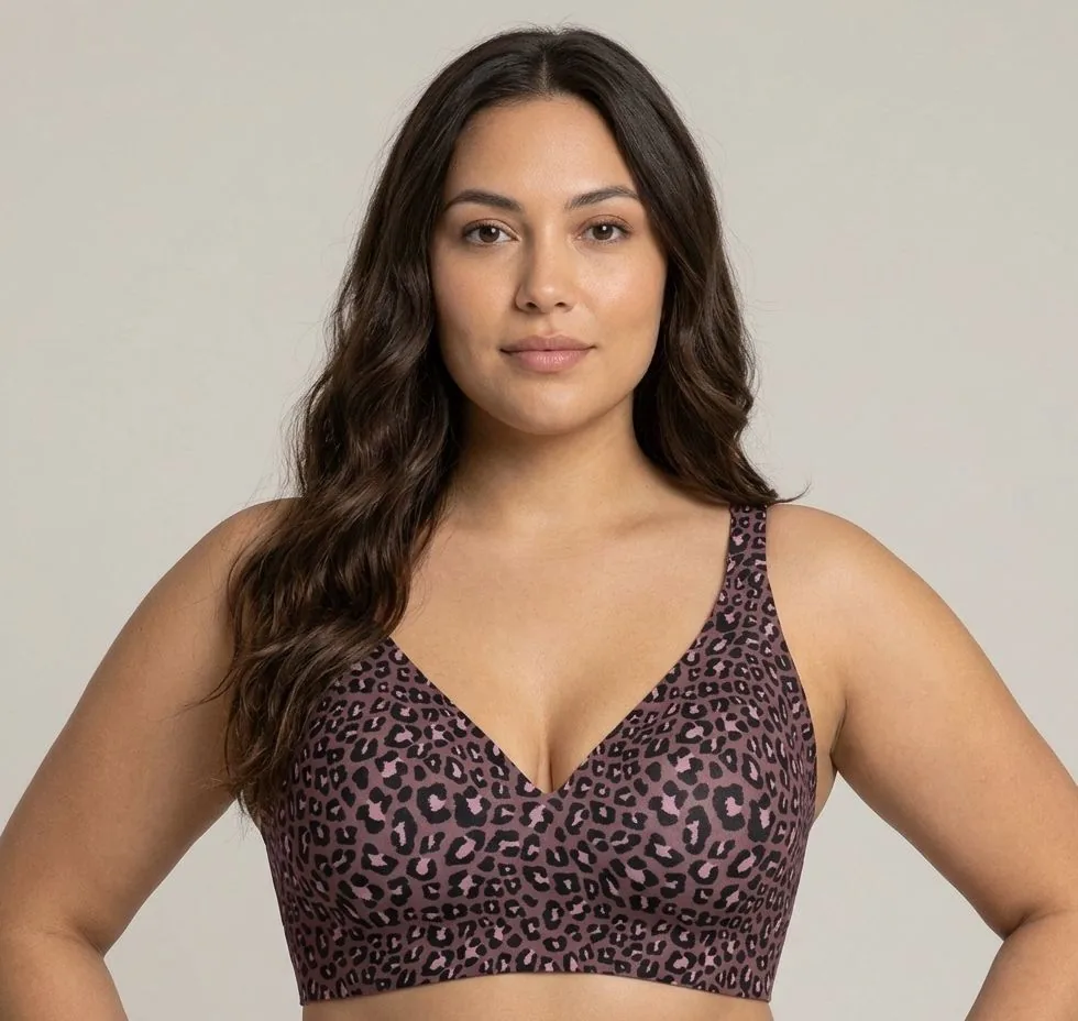 Jelly Flex Leopardato viola, indossato