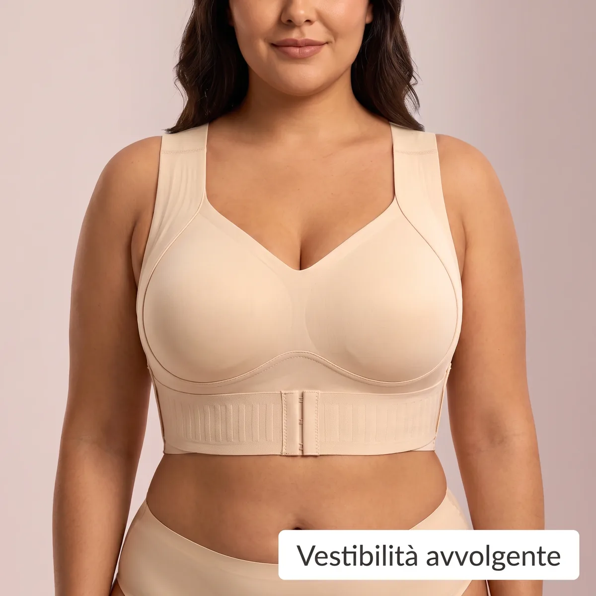 Jelly Soft Beige, indossato, vista frontale
