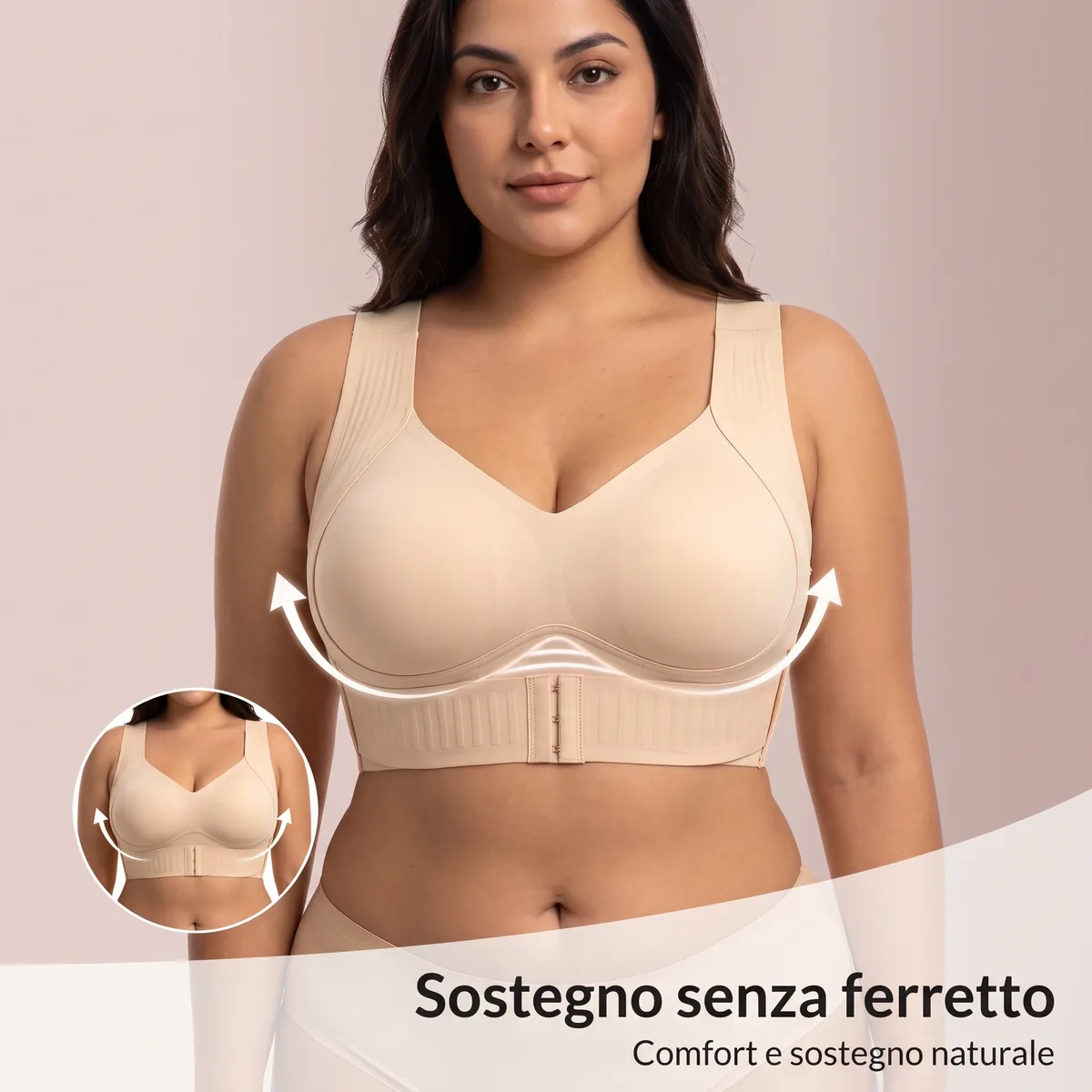 Jelly Soft Beige, sostegno senza ferretto