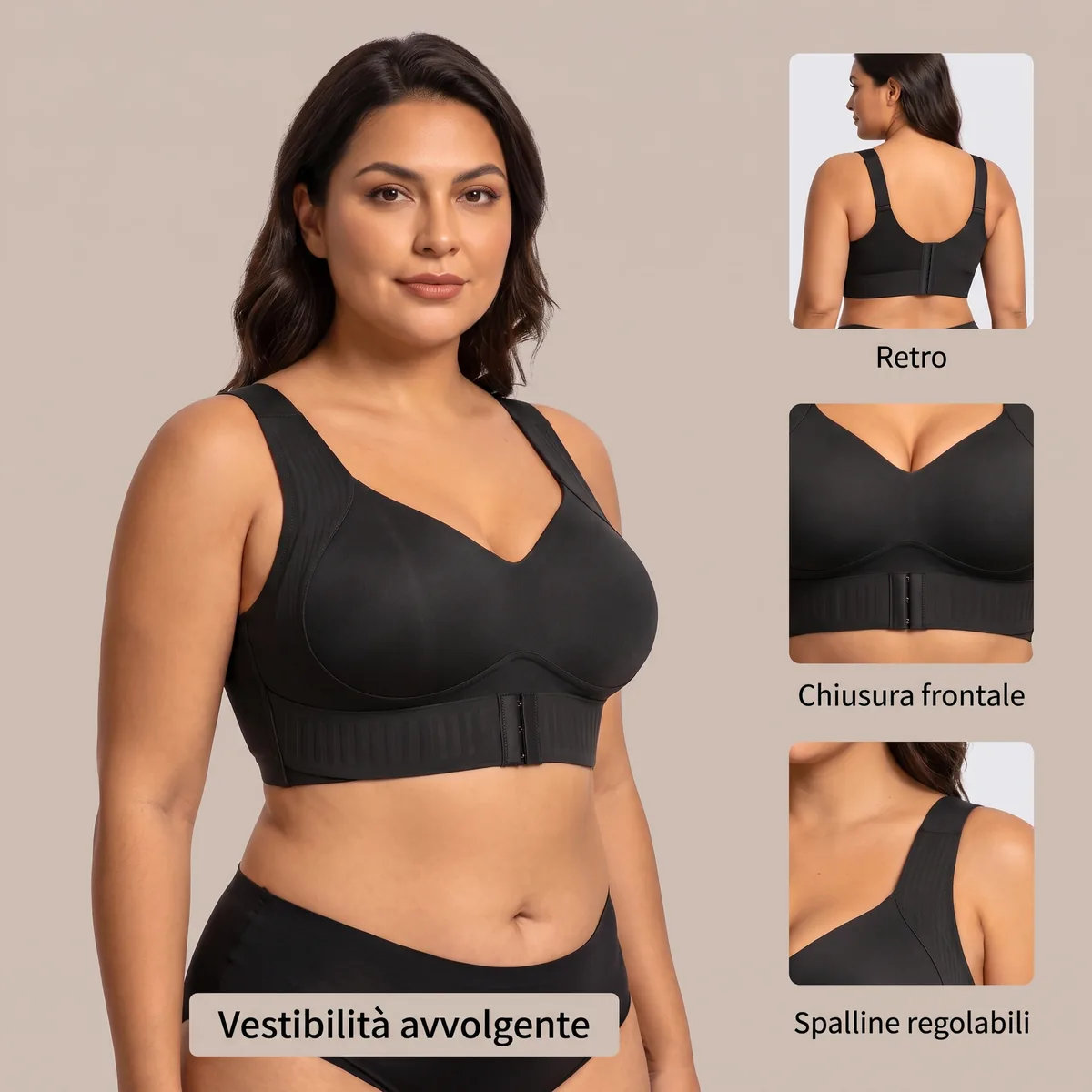 Jelly Soft Nero, vista frontale con dettagli